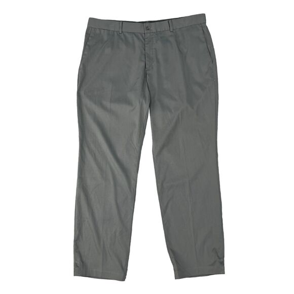 Nike Golf Pants Mans 36 Grey Flex Performance Flat Front Stretch Standar Dri Fit - Picture 1 of 13
